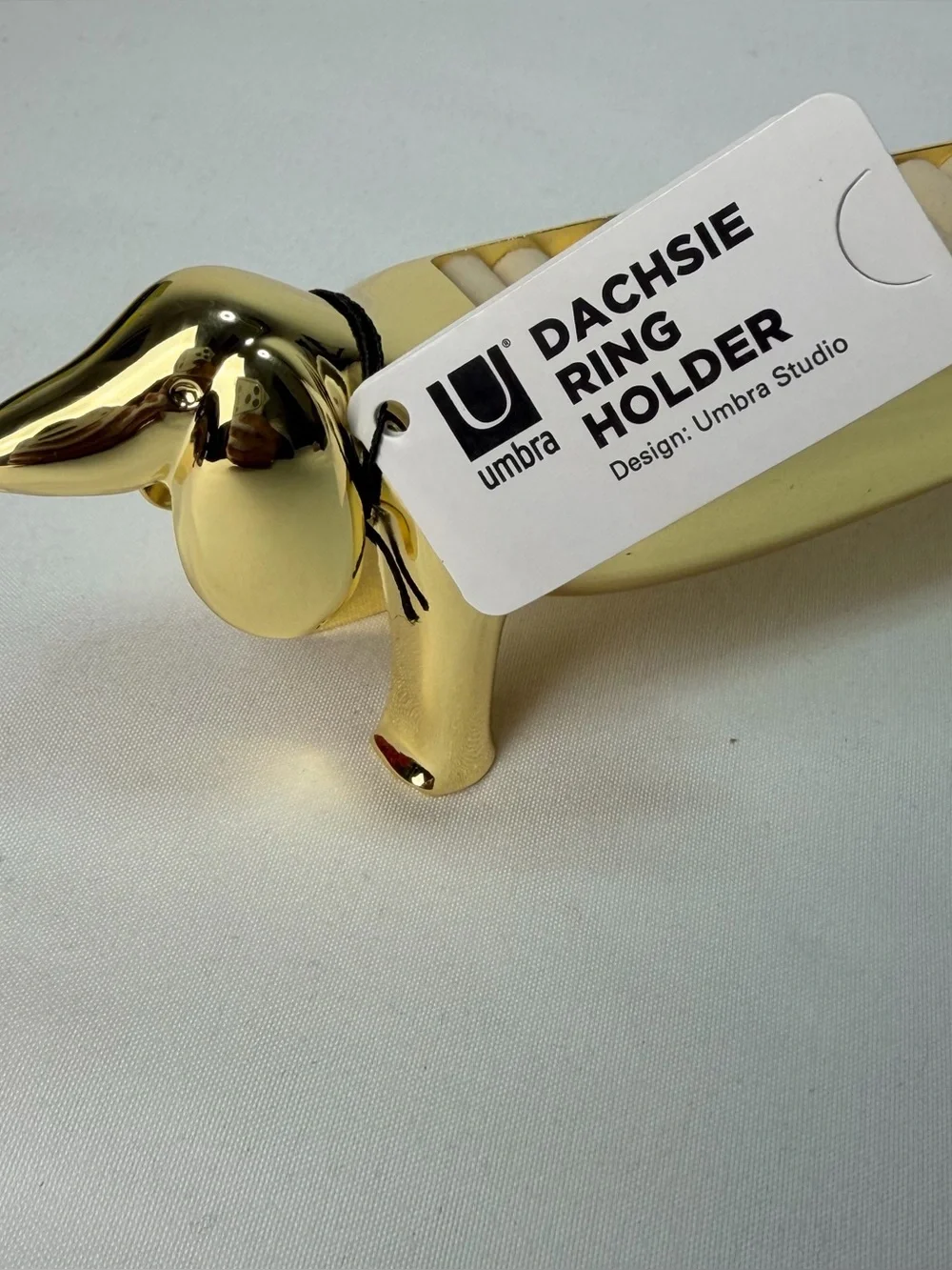 Umbra Gold Dachshund Jewelry Ring Organizer - Picture 6 of 6